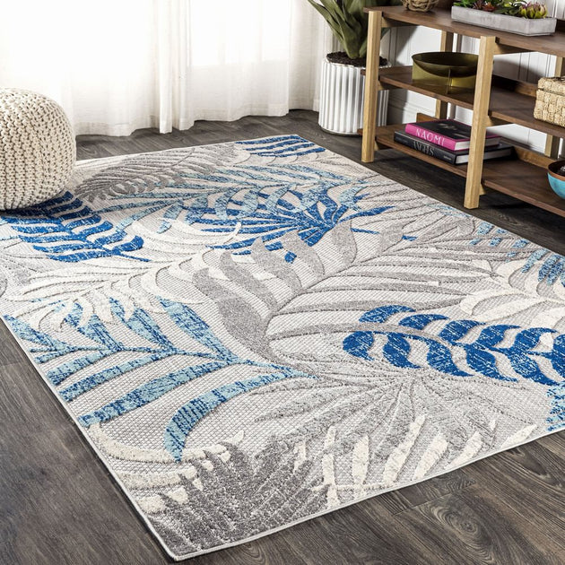 Jonathan Y Tropics Palm Leaves Tapis Intérieur et Extérieur 2
