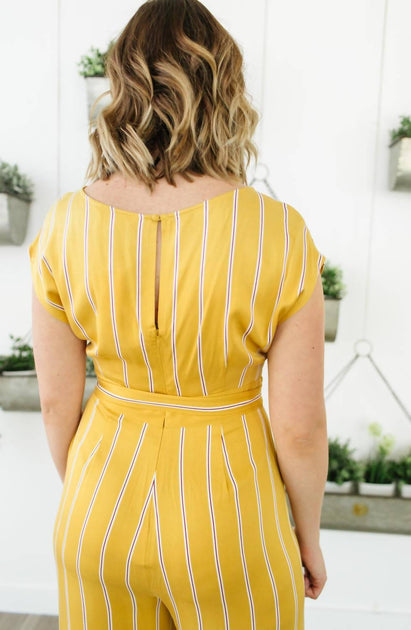 BB Dakota All The Right Moves Sunset Jumpsuit Gelb US 4 3