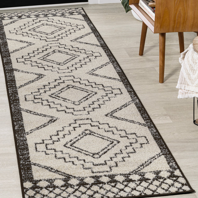Jonathan Y Amir Area Rug Charcoal Black Ivory 3
