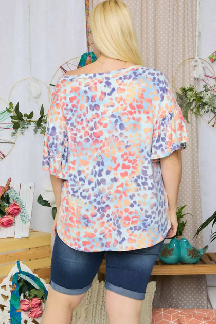 Adora Boat Neck Top Multi 1X 3