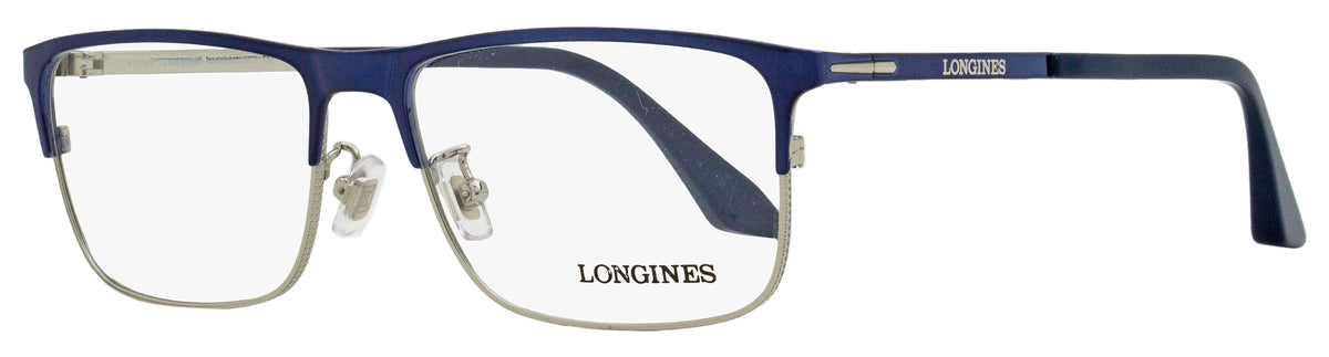 Longines LG5005-H Rectangular Eyeglasses Blue/Ruthenium 56mm 2