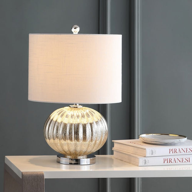 Lampe de table LED en verre mercure Jonathan Y Judith 21 pouces 2