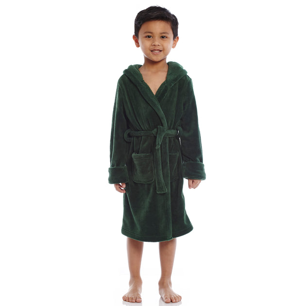 Leveret Kids Classic Hooded Robe Orange US 6 2