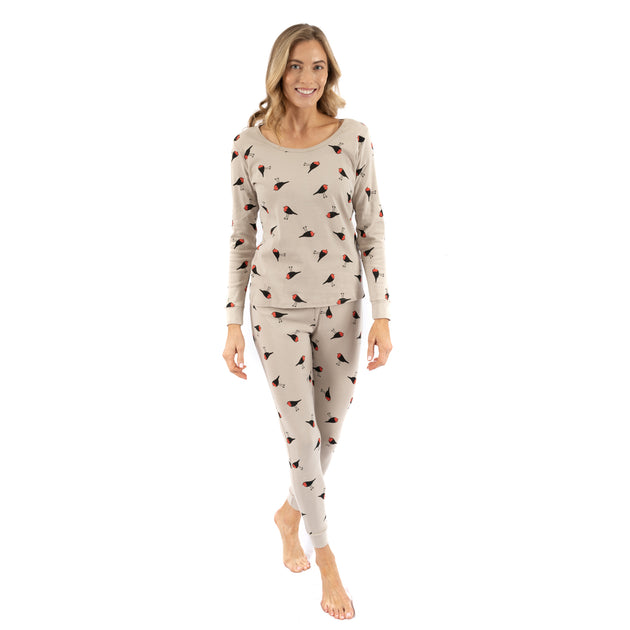 Leverat Womens Two Piece Cotton Pajamas Multi Small 2