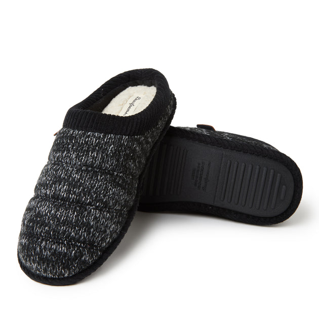 Dearfoams Asher Clog House Slipper Blue Large 4