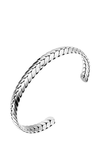 Stephen Oliver Cuff Bangle Silver White 2
