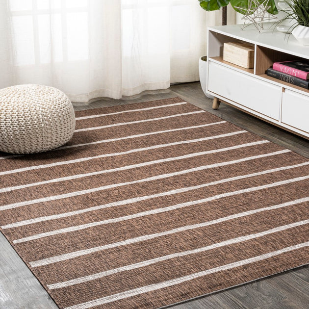 Tapis d'intérieur/extérieur Jonathan Y Colonia Berber Stripe 2