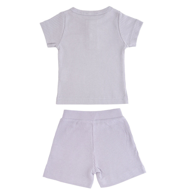 BANBLU Ensemble Gris Modal avec Poche 6-9 Mois 3