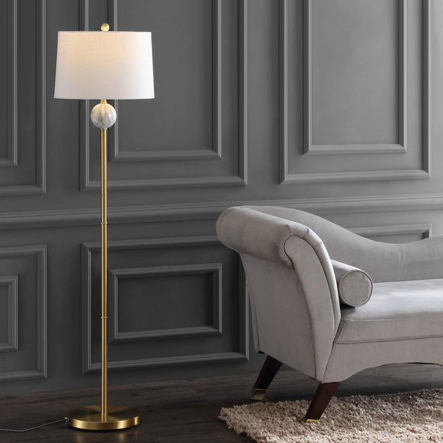 Lampadaire LED métal/résine moderne Jonathan Y Vaughn 152 cm 2