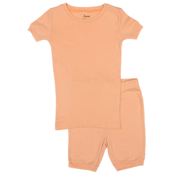 Leveret Kids Two Piece Cotton Short Pajamas Purple US 5T 4