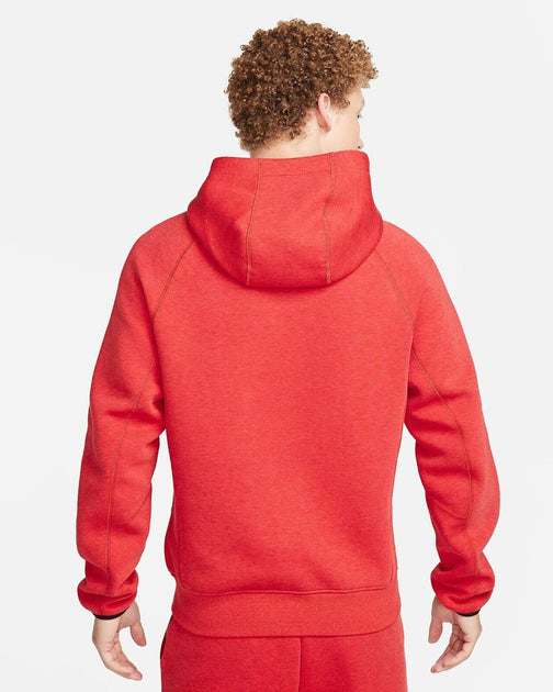 Nike men NSW authentic Tech Fleece Hoodie in Red Size Large(L)