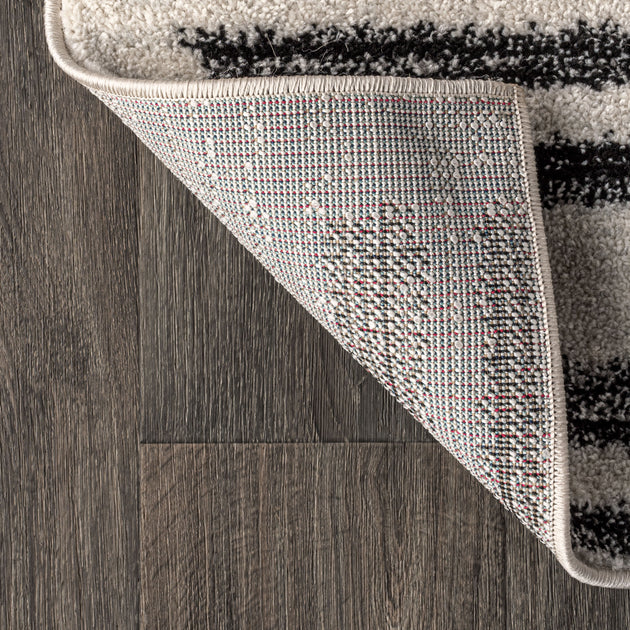 Jonathan Y Khalil Area Rug Black/Ivory 4