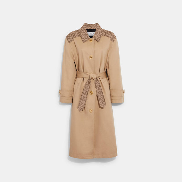 Coach Outlet Signature Turnlock Trench | ShopSimon