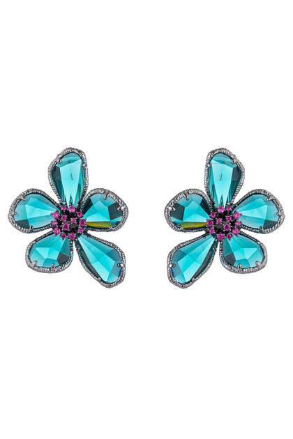 Kolab Earrings Teal Blue 2