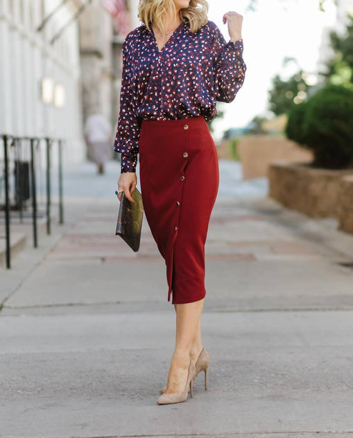 Bishop + Young Denali Blouse Red Medium 2
