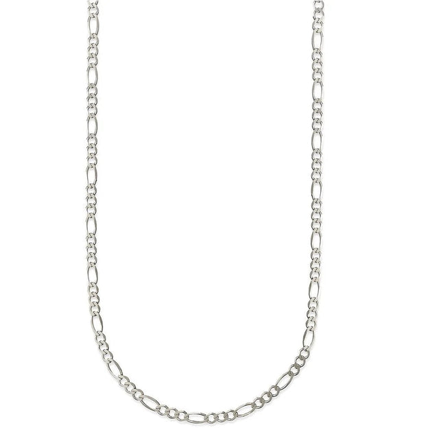 A & M 925 Sterling Silver Figaro Chain Necklace Silver 18 2