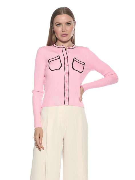 Alexia Admor Clover Cardigan Blue XLarge 2