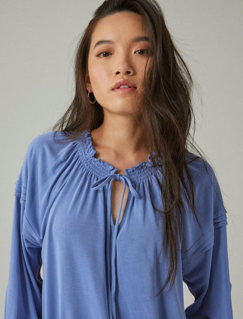 Lucky Brand Top Donna Con Intaglio – Modello Stampato Sandwash, Morbido E Casual - 3