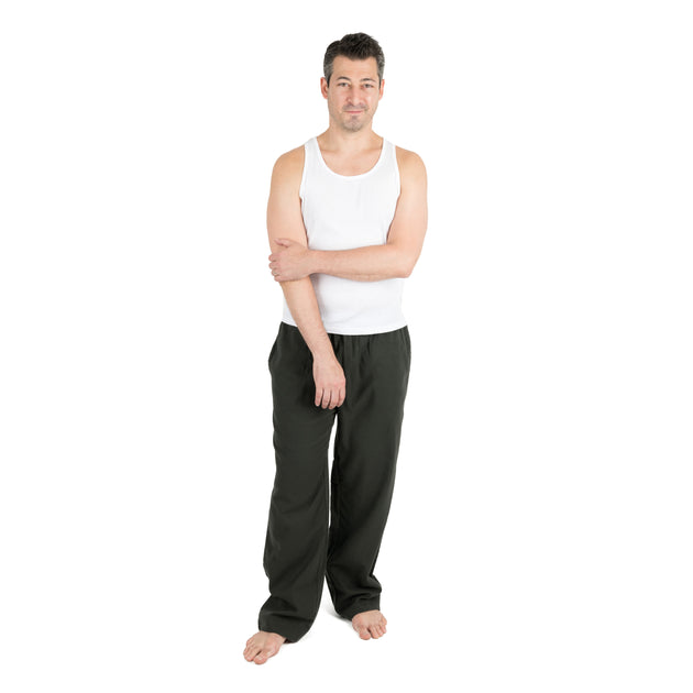 Leveret Mens Flannel Pajama Pants Red Large 4