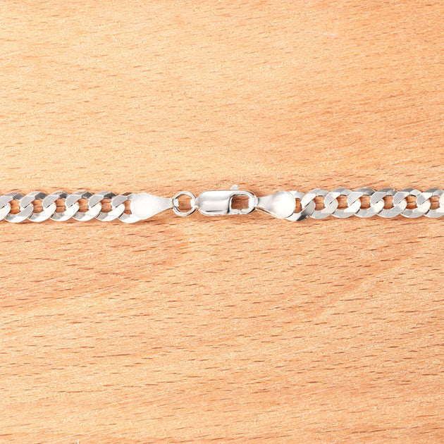 Ross-Simons Men's Curb-Link Chain Necklace Silver 5mm 5