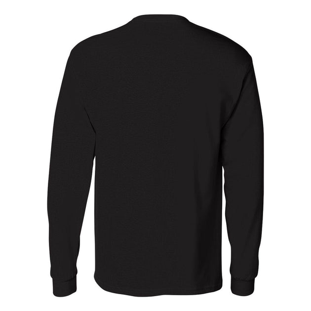 Hanes Authentic Long Sleeve Pocket T-Shirt Black XXLarge 3
