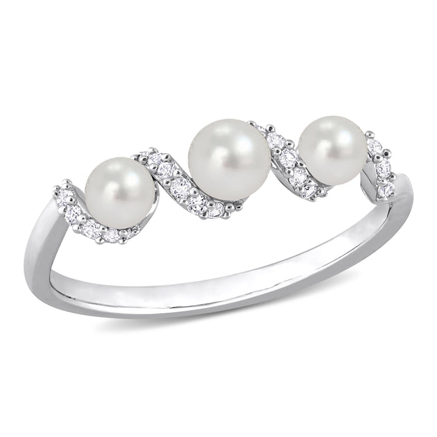 Mimi & Max Swirl Ring Silver US 8 2
