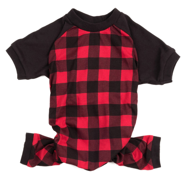Leveret Christmas Dog Cotton Pajamas Plaid Multi XXLarge 4