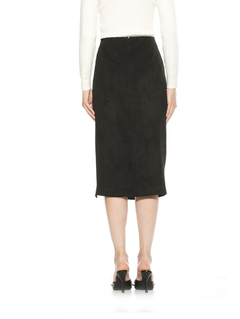 Alexia Admor Zayla Wildleder-Rock Braun Small 4