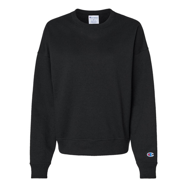 Champion Powerblend Crewneck Sweatshirt Black Small 2