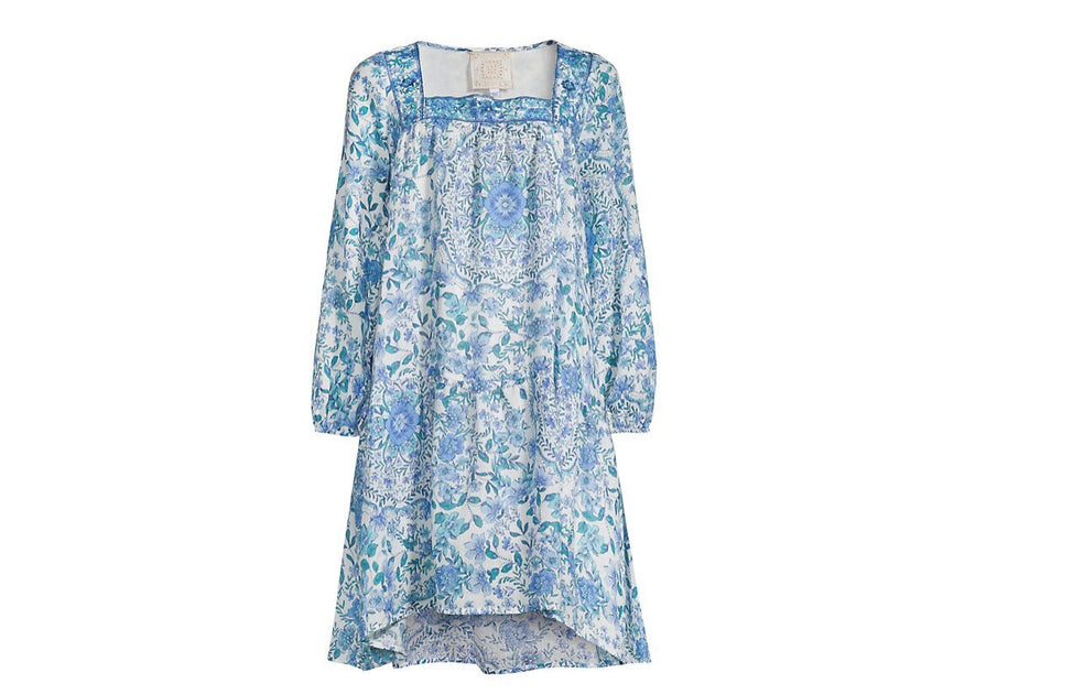 Johnny Was Leilani Mini Dress Blue XSmall 2
