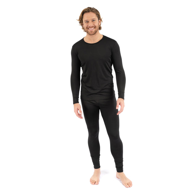 Leveret Two Piece Thermal Pajamas Blue Large 2