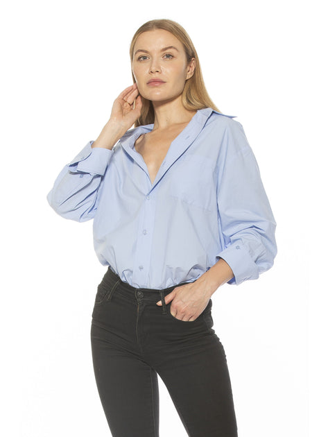 Alexia Admor Amber Shirt Pink Small 4
