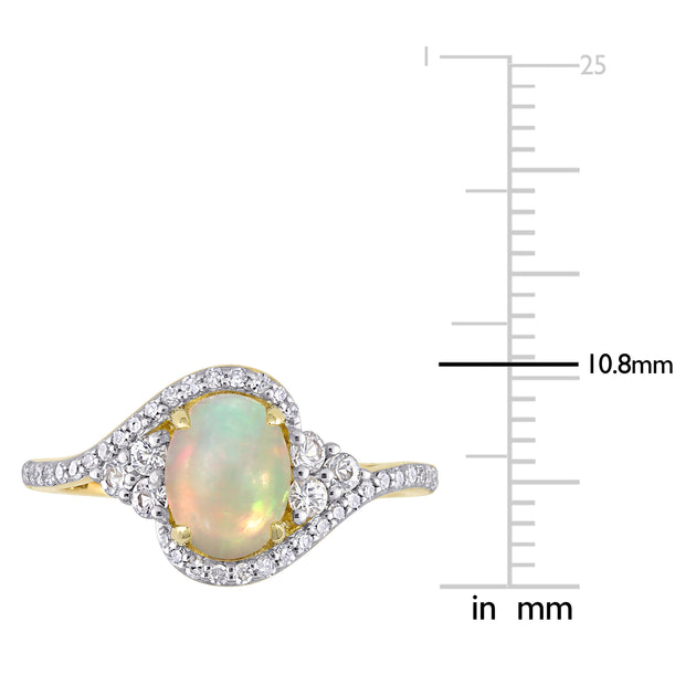 Mimi & Max Halo Twist Ring Silver US 9 4
