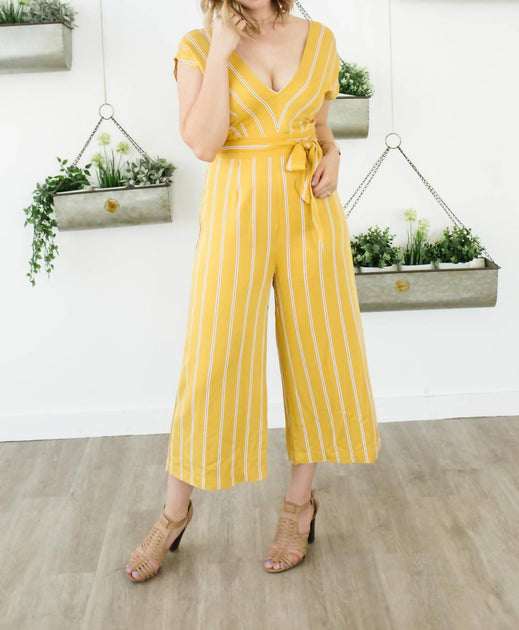 BB Dakota All The Right Moves Sunset Jumpsuit Gelb US 4 2