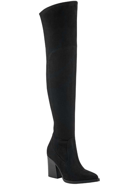 Marc Fisher LTD Women's Okun offers Over-The-Knee Boot, Black Suede Size 5