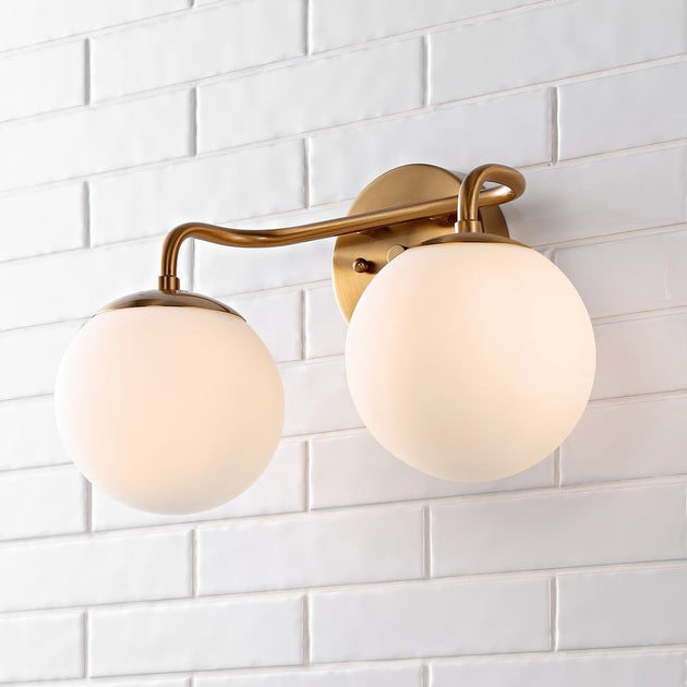 Jonathan Y Louis 2-Light Vanity Brass 4