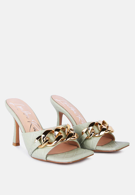 London Rag SH2921 Sandals Black US 9 4