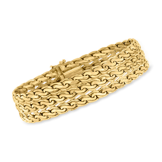 ★rosemont★ 14K bracelet RU0028 10K or 14K Rose Gold Rope Bracelet – Saki Diamonds, LLC.