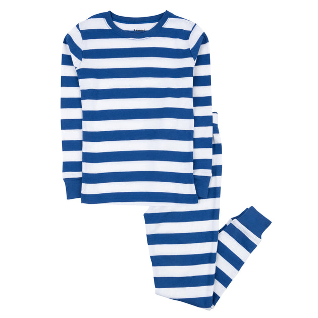 Leveret Kids Two Piece Cotton Pajamas Striped US 14 3