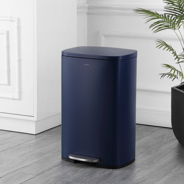 happimess Connor Rectangular Trash Can Stainless Steel 2