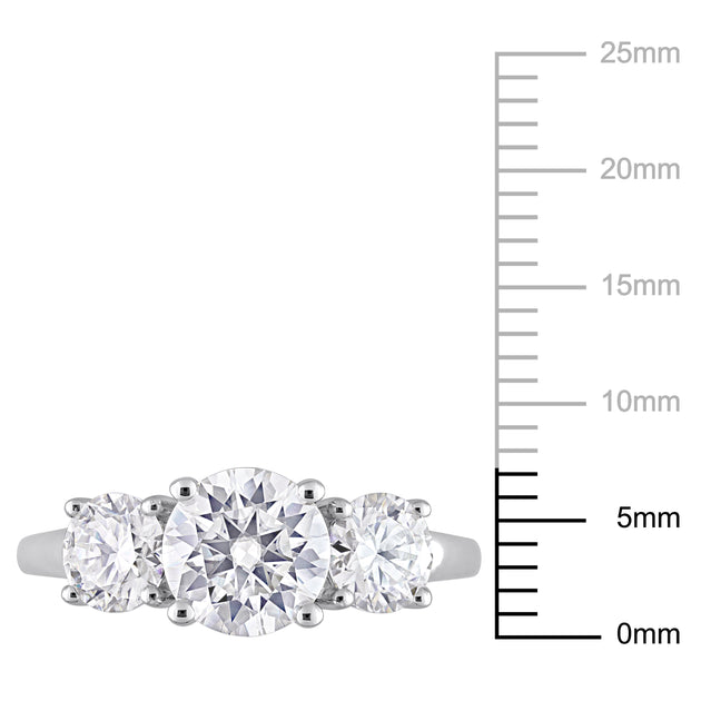 Mimi & Max Three-Stone Engagement Ring Silver US 10 4