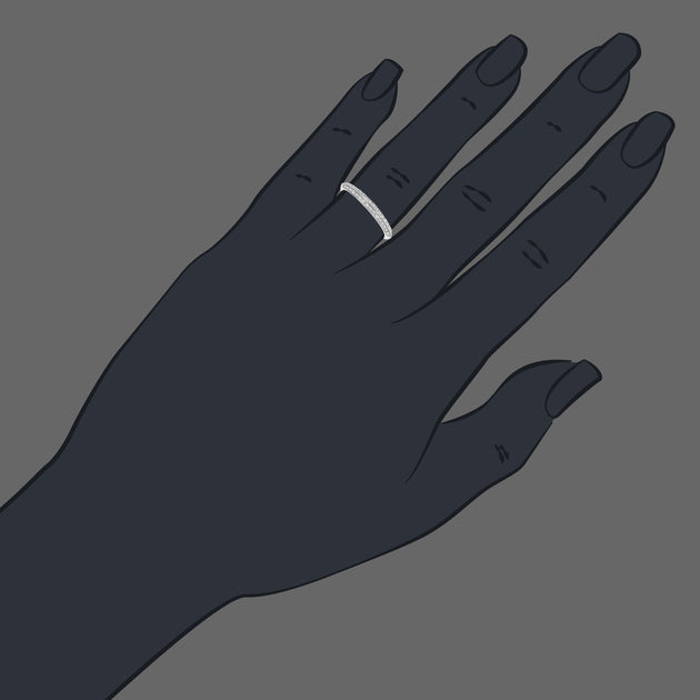 Vir Jewels Wedding Band Silver US 7 4