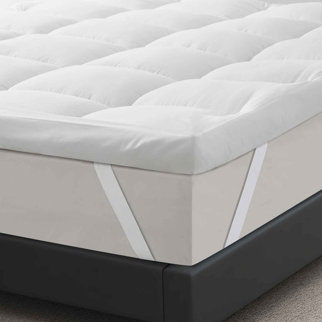 Puredown Peace Nest Down Alternative Mattress Topper White 3