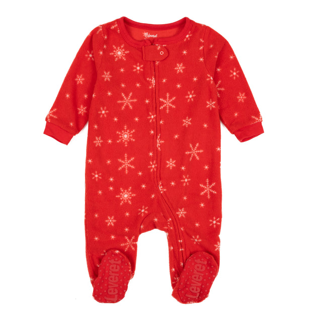 Leveret Pyjama Footed en Polaire pour Enfant Gris 3-6 Mois 2