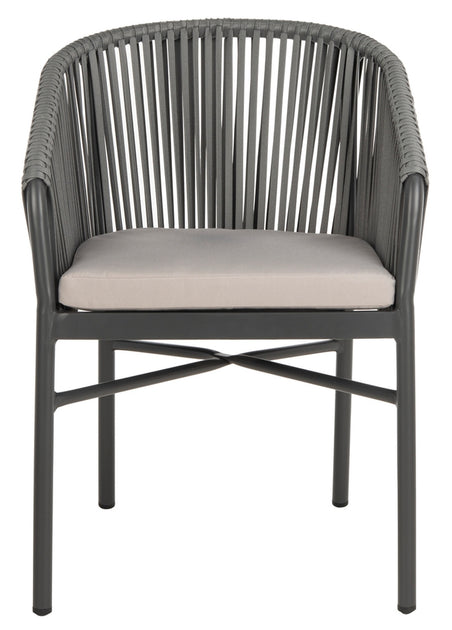 Safavieh Matteo Stackable Rope Chair Grey 2