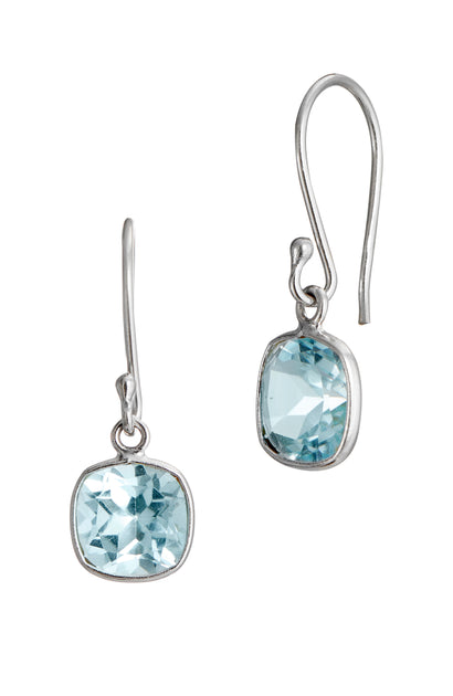 Savvy Cie Blue Topaz popular Earrings