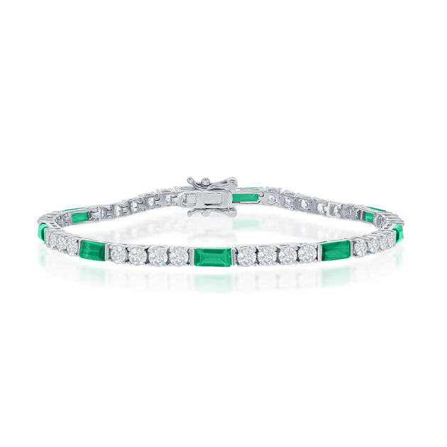 Simona Tennis Bracelet Blue 4