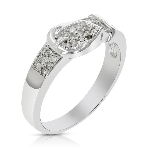 Vir Jewels Buckle Ring Silver US 7 2