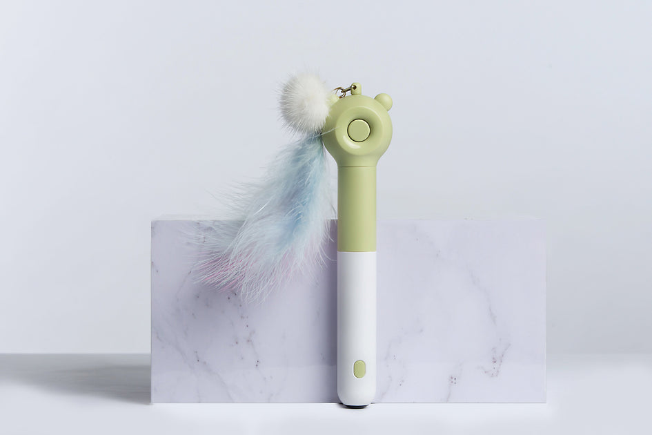 Pet Life KITIQUE 3-in-1 Cat Teaser Wand Yellow 3