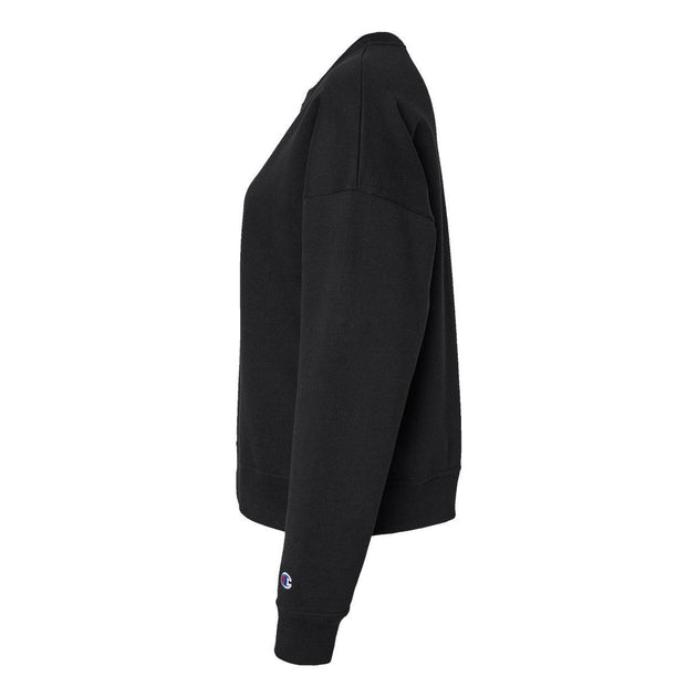 Champion Powerblend Crewneck Sweatshirt Black Small 4